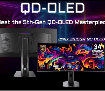 Il monitor MSI MPG X36 è il primo a presentare il pannello QD-OLED di quinta generazione di Samsung