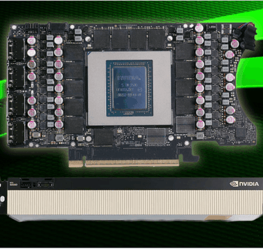Il PCB della NVIDIA RTX 6000D da 84 GB; utilizza un layout con 28 chip GDDR7 da 3 GB
